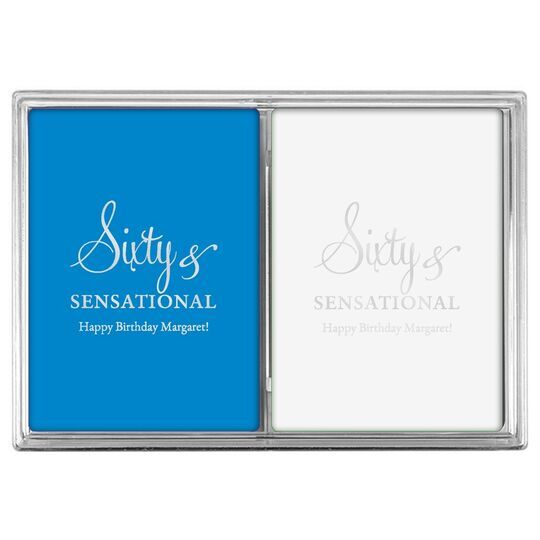 Sixty & Sensational Double Deck Playing Cards
