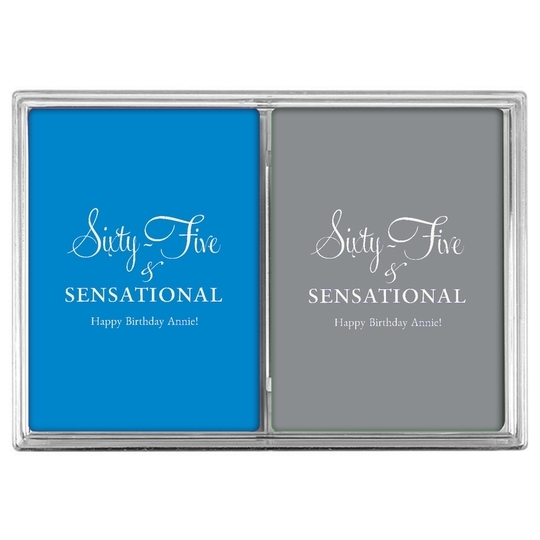 Sixty-Five & Sensational Double Deck Playing Cards