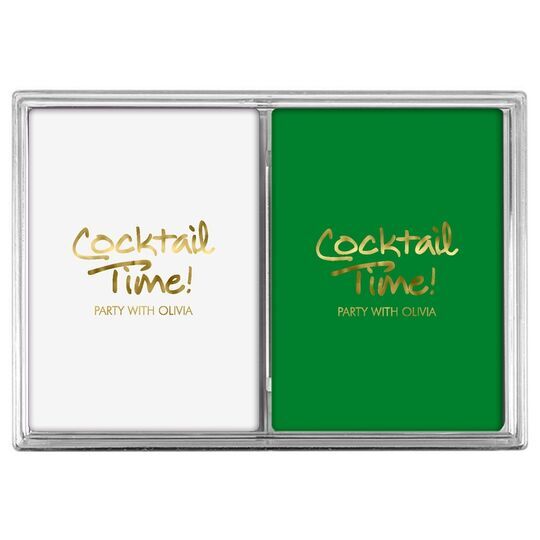 Studio Cocktail Time Double Deck Playing Cards