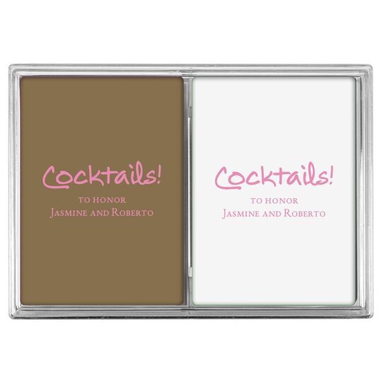 Studio Cocktails Double Deck Playing Cards