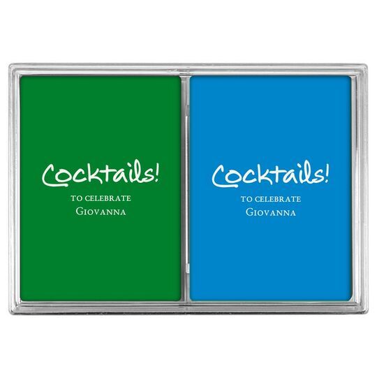 Studio Cocktails Double Deck Playing Cards