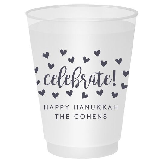 Confetti Hearts Celebrate Shatterproof Cups