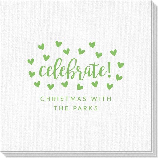 Confetti Hearts Celebrate Deville Napkins