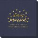 Confetti Hearts Almost Married Linen Like Napkins Image 1 of 3