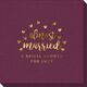 Confetti Hearts Almost Married Linen Like Napkins Image 3 of 3