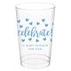 Confetti Hearts Celebrate Clear Plastic Cups Image 6 of 12