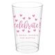 Confetti Hearts Celebrate Clear Plastic Cups Image 7 of 12