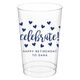 Confetti Hearts Celebrate Clear Plastic Cups Image 10 of 12