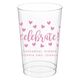 Confetti Hearts Celebrate Clear Plastic Cups Image 11 of 12