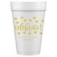 Confetti Hearts Celebrate Styrofoam Cups Image 3 of 12