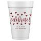 Confetti Hearts Celebrate Styrofoam Cups Image 9 of 12