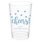 Confetti Hearts Cheers Clear Plastic Cups Image 1 of 6