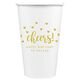 Confetti Hearts Cheers Paper Coffee Cups Image 3 of 6
