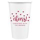 Confetti Hearts Cheers Paper Coffee Cups Image 4 of 6