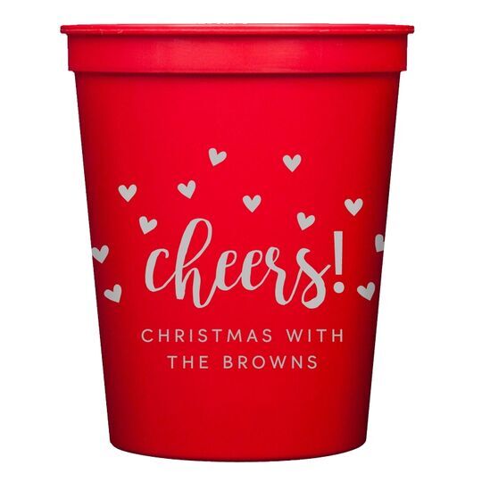 Confetti Hearts Cheers Stadium Cups