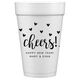 Confetti Hearts Cheers Styrofoam Cups Image 3 of 6