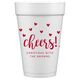 Confetti Hearts Cheers Styrofoam Cups Image 5 of 6