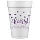 Confetti Hearts Cheers Styrofoam Cups Image 6 of 6