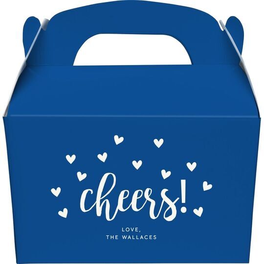 Confetti Hearts Cheers Gable Favor Boxes