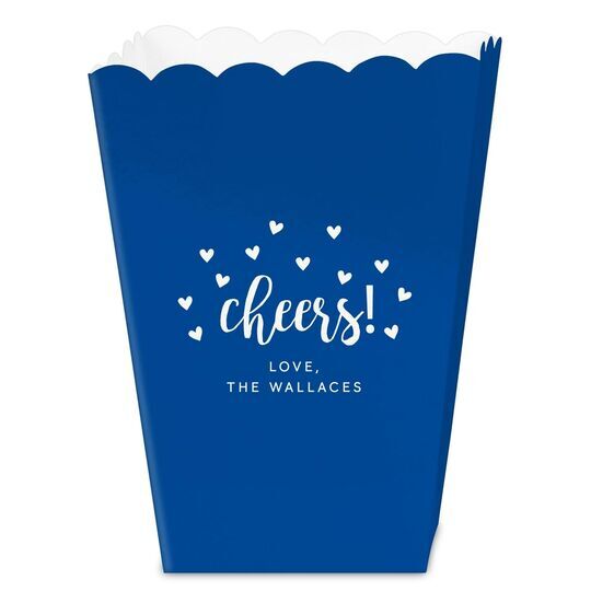 Confetti Hearts Cheers Mini Popcorn Boxes