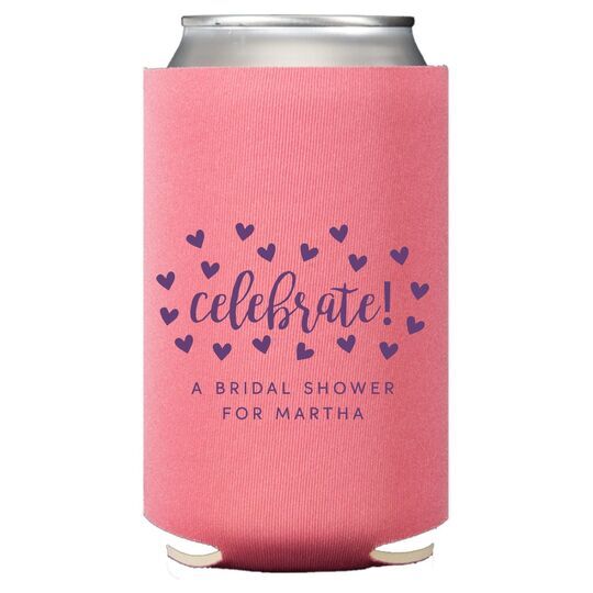 Confetti Hearts Celebrate Collapsible Huggers