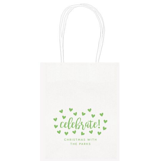 Confetti Hearts Celebrate Mini Twisted Handled Bags