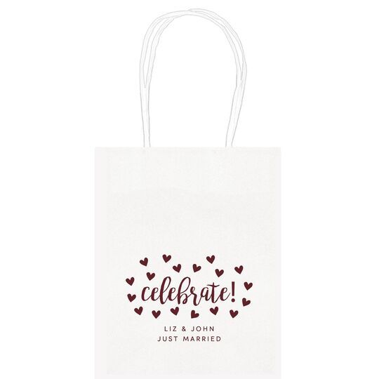 Confetti Hearts Celebrate Mini Twisted Handled Bags