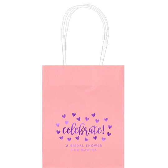 Confetti Hearts Celebrate Mini Twisted Handled Bags