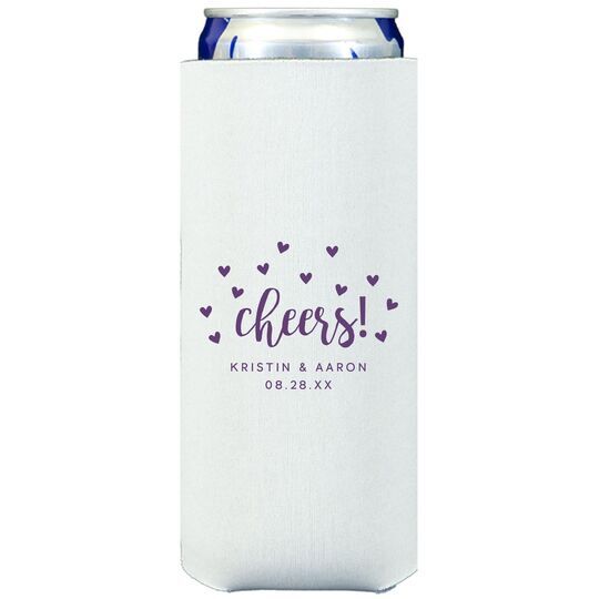 Confetti Hearts Cheers Collapsible Slim Huggers