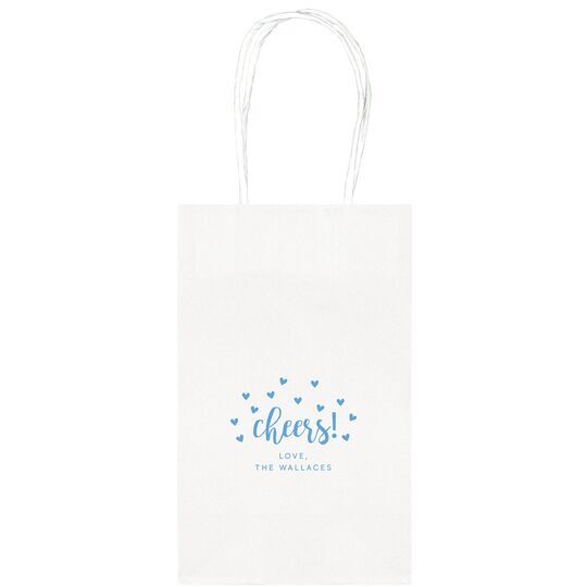 Confetti Hearts Cheers Medium Twisted Handled Bags