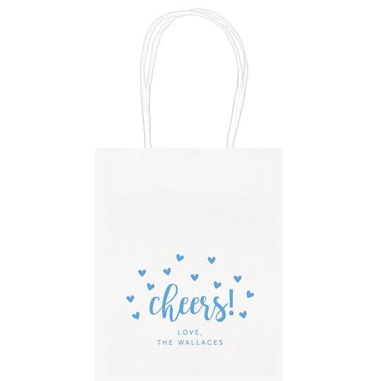 Confetti Hearts Cheers Mini Twisted Handled Bags