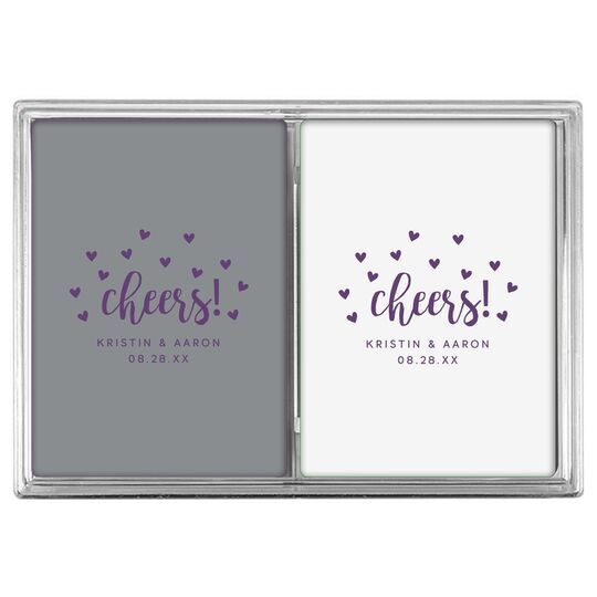 Confetti Hearts Cheers Double Deck Playing Cards