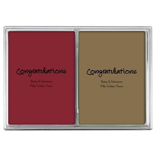 Studio Congratulations Double Deck Playing Cards