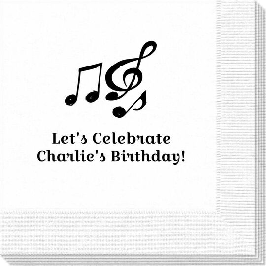 Music Notes Napkins