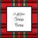 Red Plaid Gift Enclosures Image 1 of 3