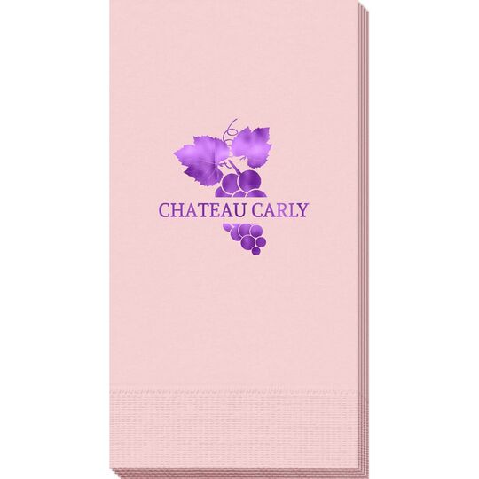 Wine Grapes Guest Towels