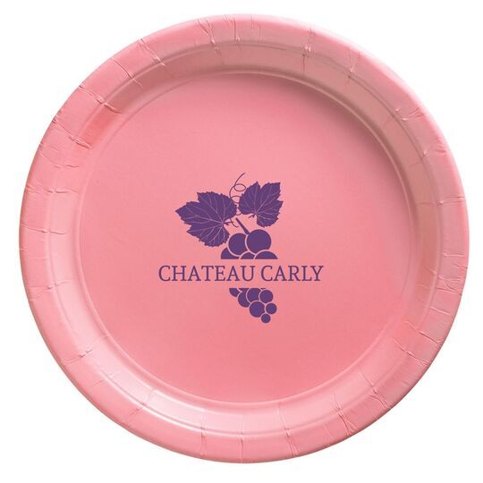 Wine Grapes Paper Plates