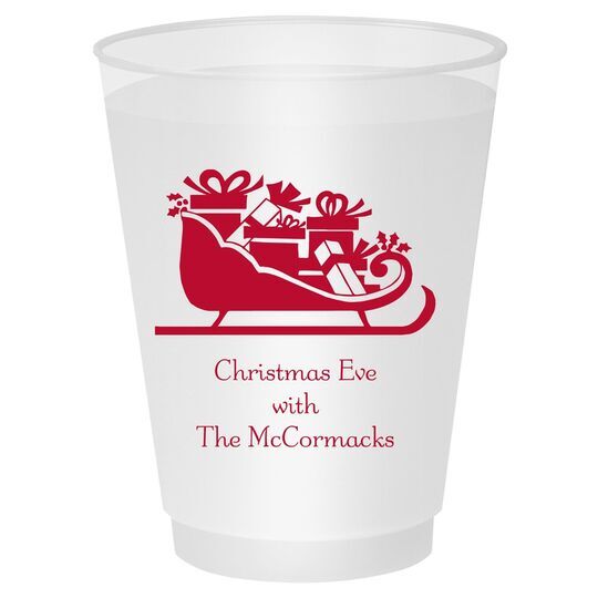 Victorian Sleigh with Presents Shatterproof Cups