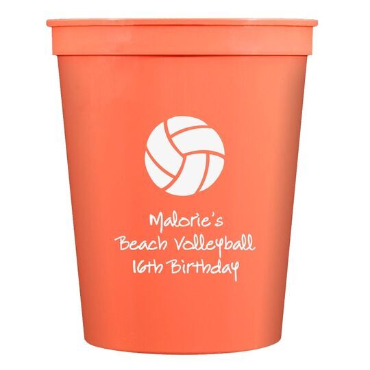 Volleyball Stadium Cups