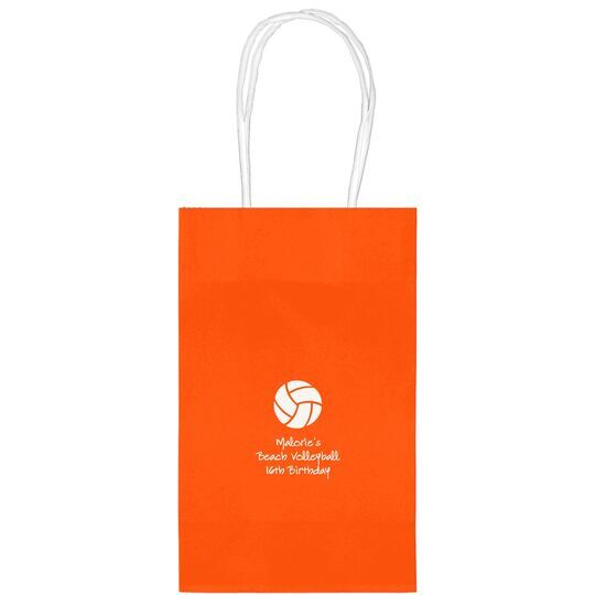 Volleyball Medium Twisted Handled Bags