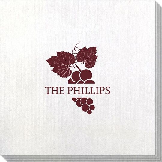 Wine Grapes Bamboo Luxe Napkins