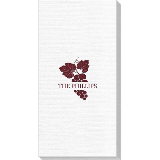 Wine Grapes Deville Guest Towels