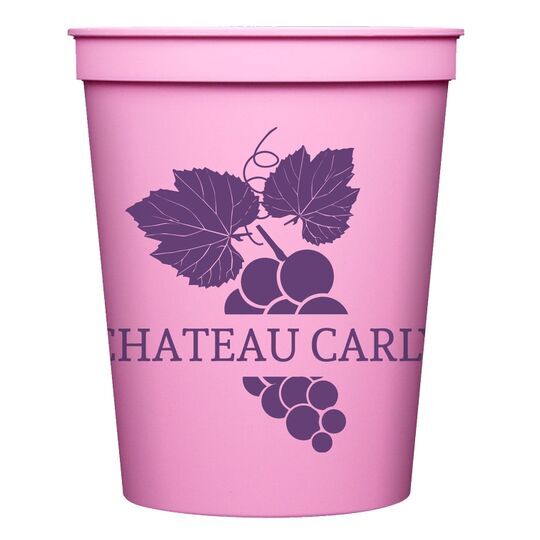 Wine Grapes Stadium Cups