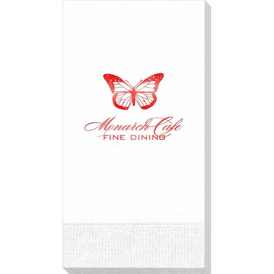 Magnificent Monarch Butterfly Guest Towels