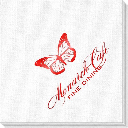 Magnificent Monarch Butterfly Deville Napkins