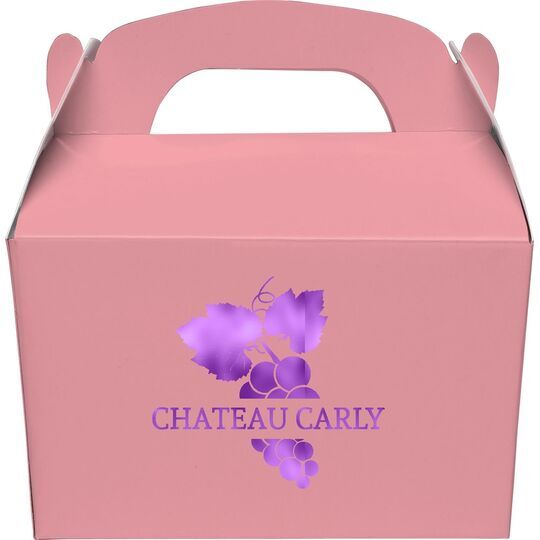 Wine Grapes Gable Favor Boxes