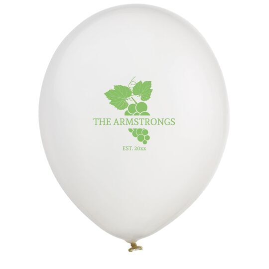 Wine Grapes Latex Balloons