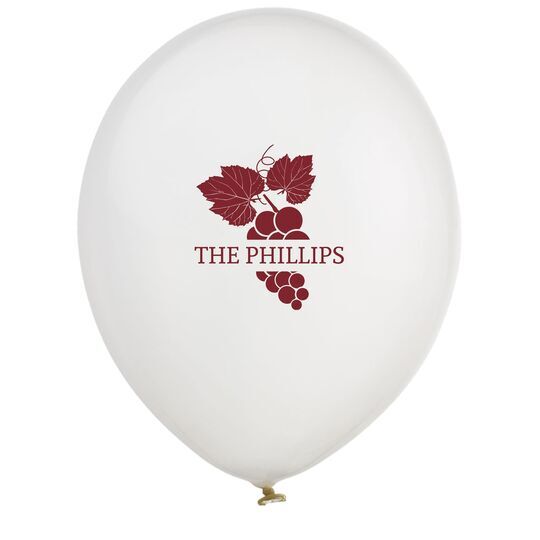 Wine Grapes Latex Balloons