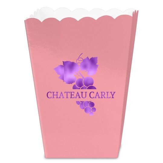Wine Grapes Mini Popcorn Boxes