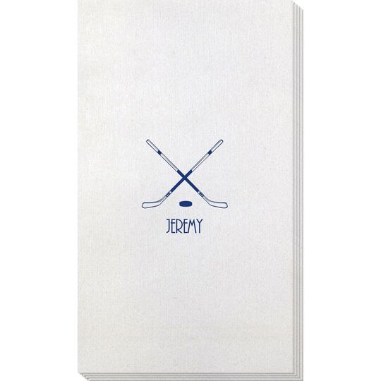 Double Hockey Sticks Bamboo Luxe Guest Towels